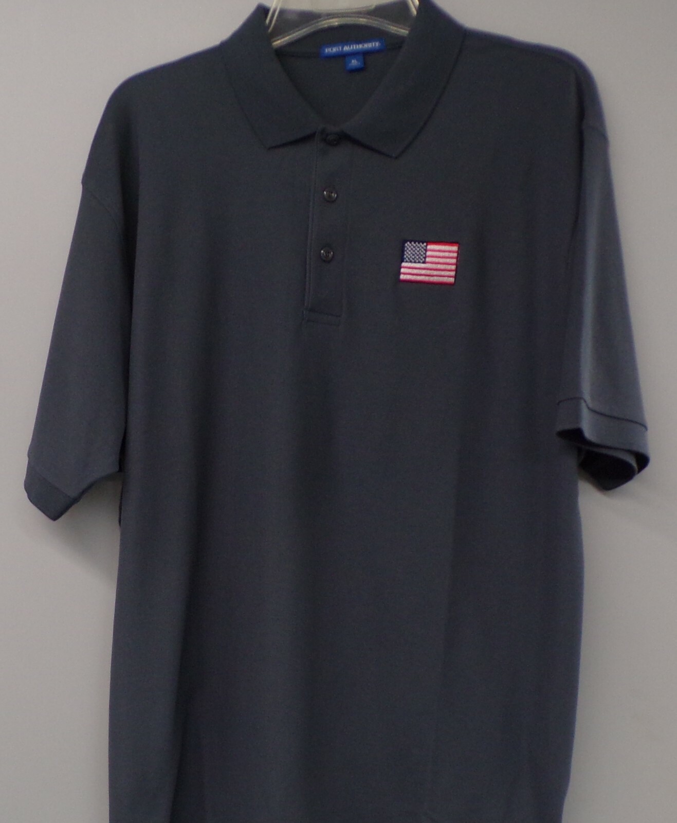American U.S. Flag Mens Embroidered Polo Shirt XS-6XL, LT-4XLT Patriotic New