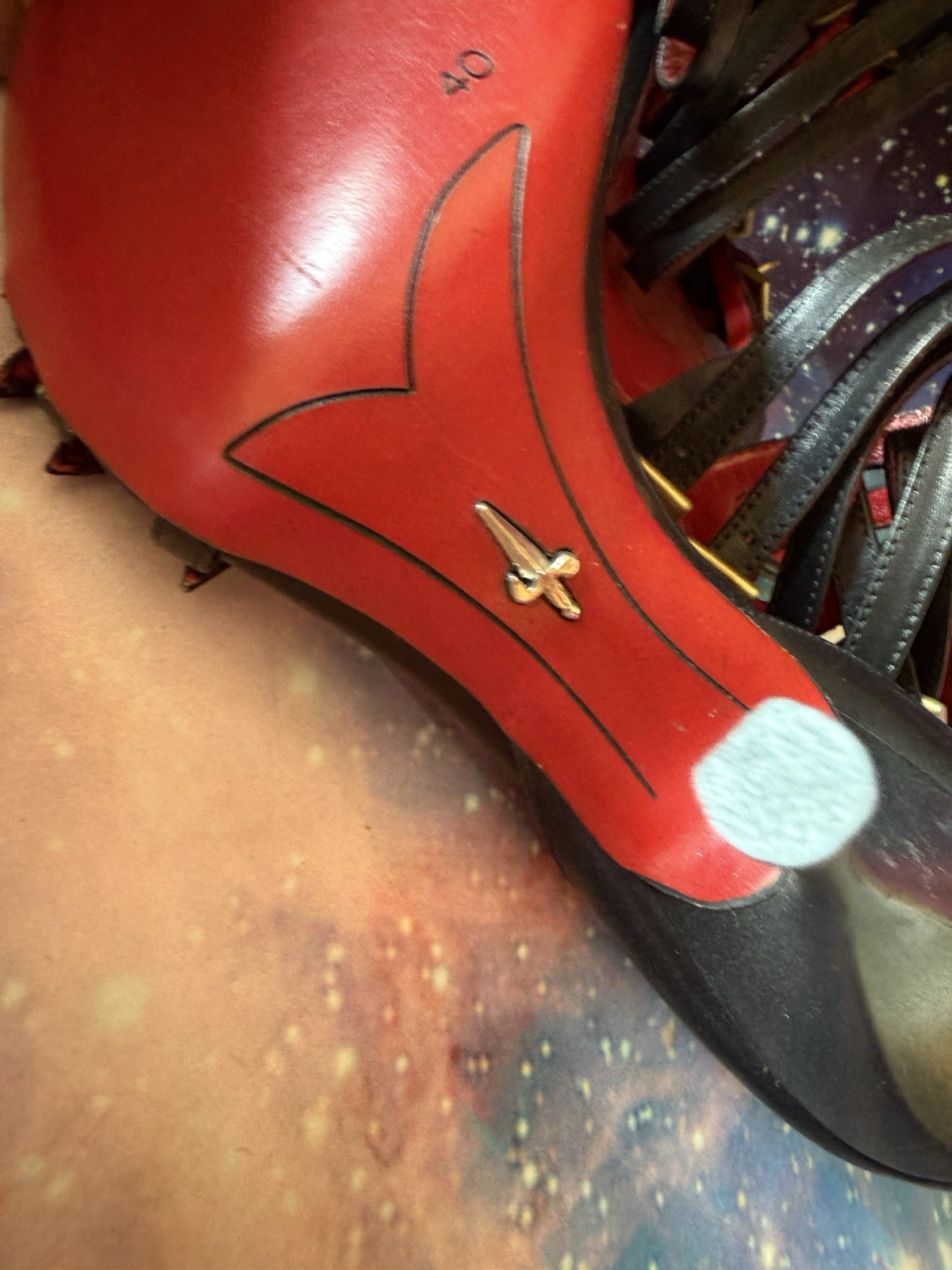 Vintage Cesare Paciotti multi-strap caged gladiator heels Us Size 10
