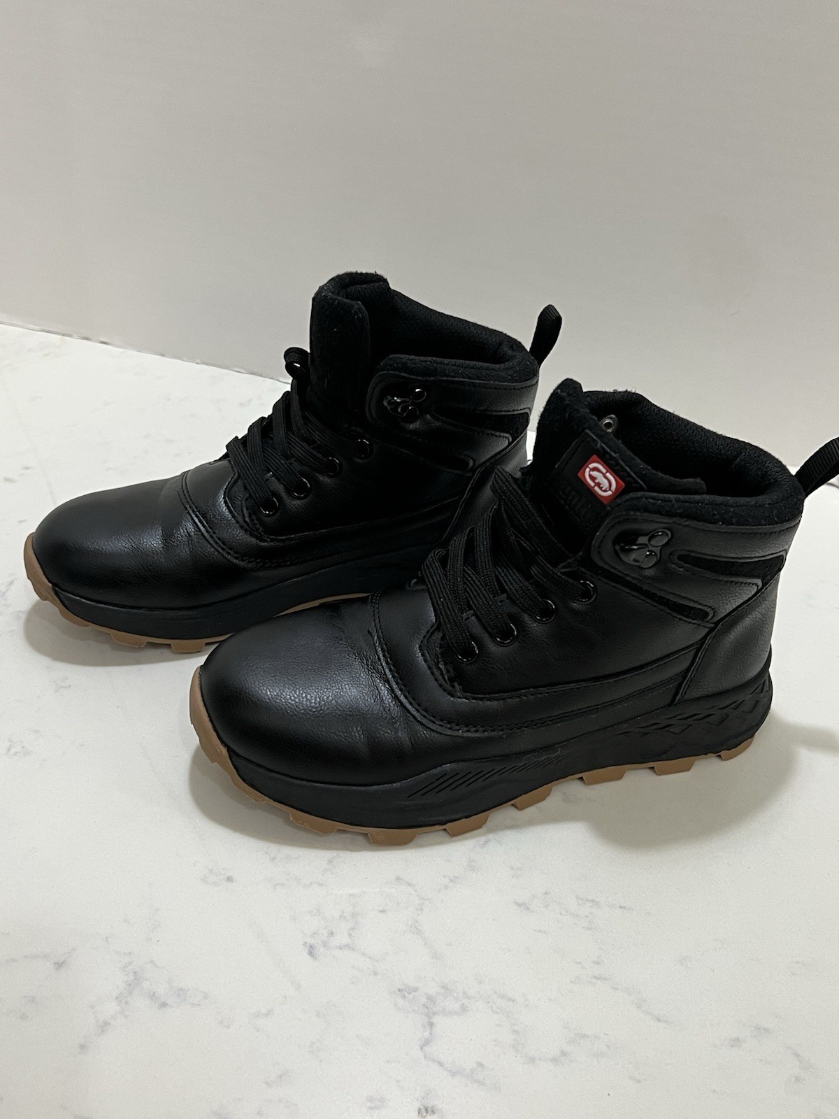 Unltd. Boy Boots Size 2. Color Is Black/brown Boots. Rubber