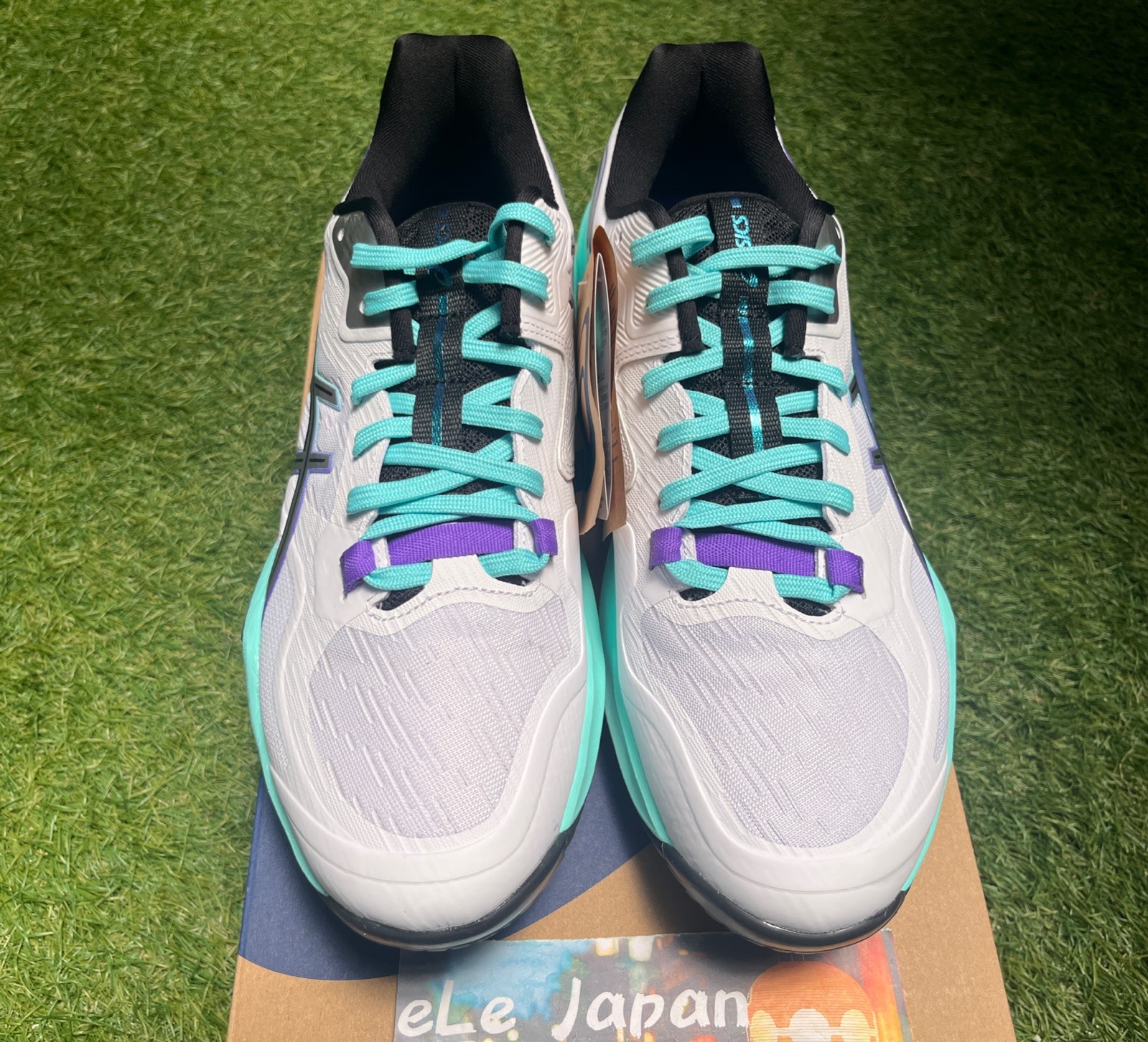 ASICS SKY ELITE FF 4 1051A100 100 White/Radiant Amethyst Unisex Volleyball Shoes