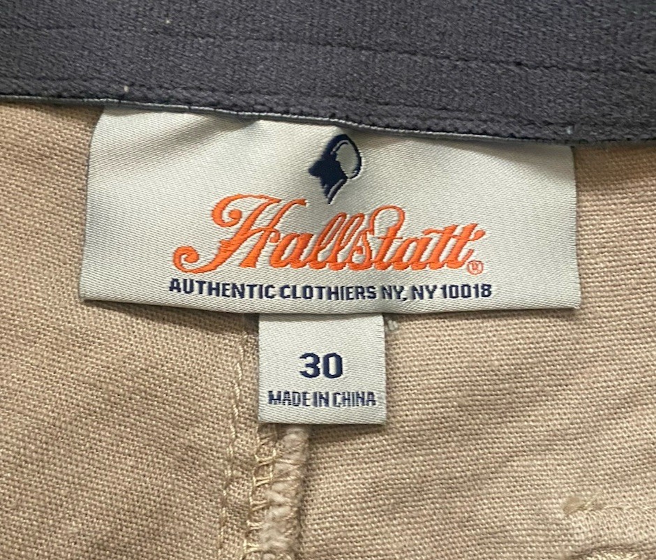 Hallstatt Men’s Cargo Shorts Size 30/32 – 10in Inseam Khaki New w Tags