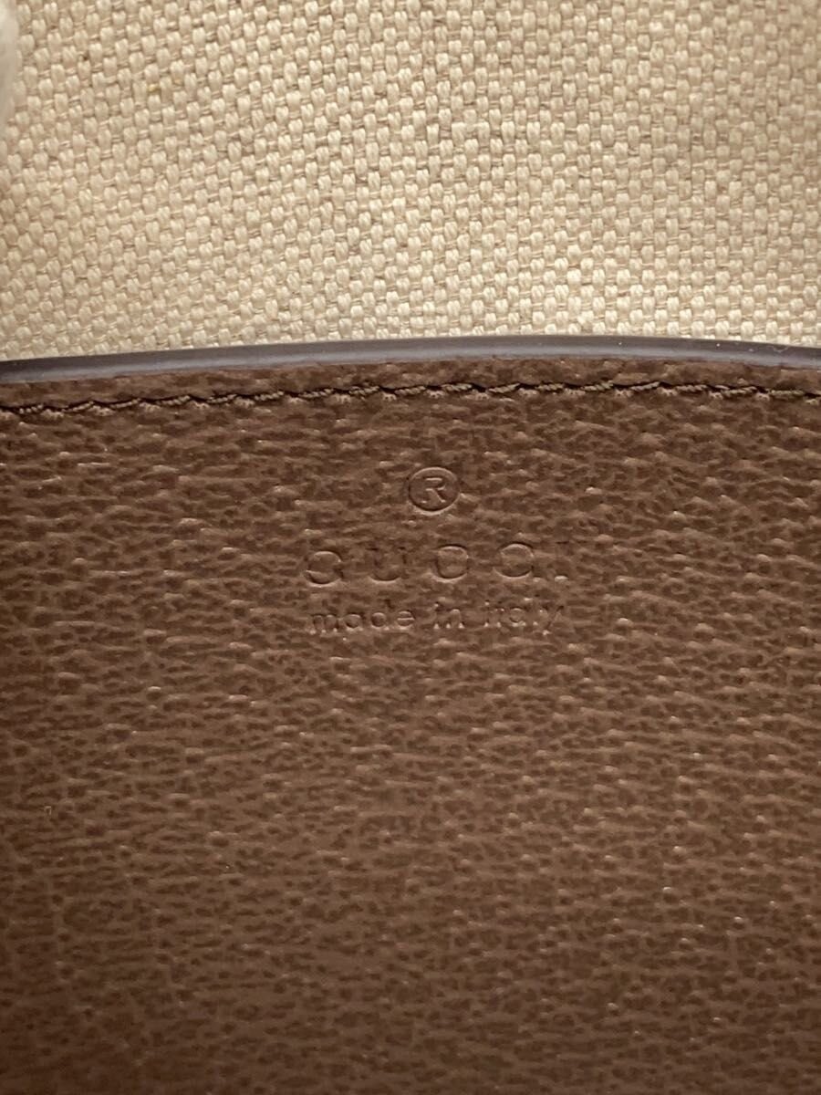 GUCCI Mini Top Handle Bag Ophidia Leather BRW Allover
