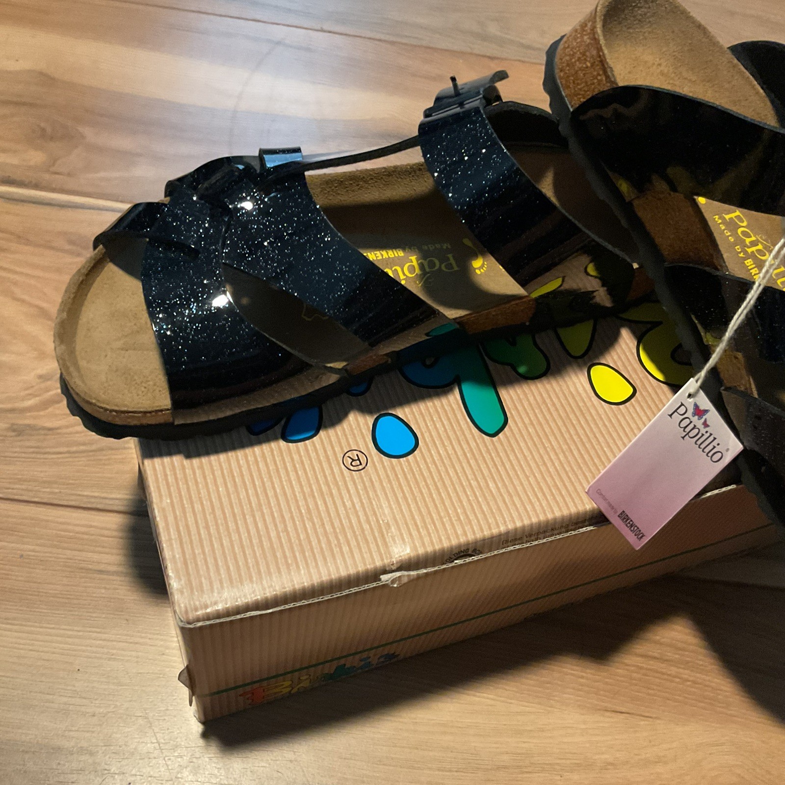 Papillio by Birkenstock Sandals sparkly, black 07 Women 38 L7 M5