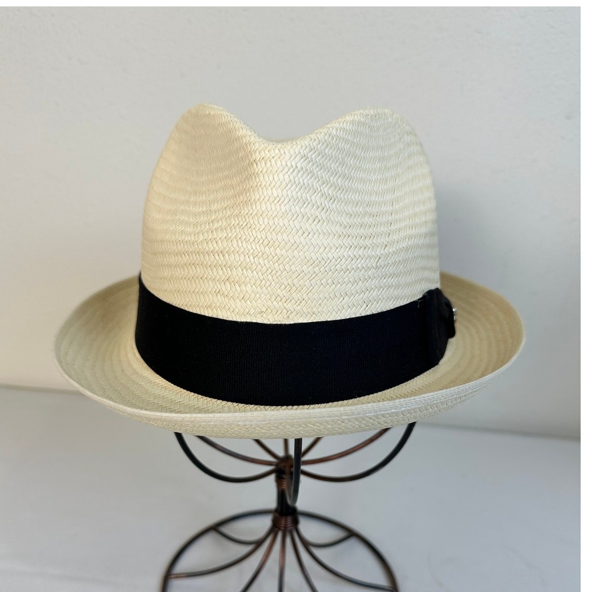 Montana Hat Co Mens Authentic Classic Panama Hat 100% Paja Toquilla Straw Medium