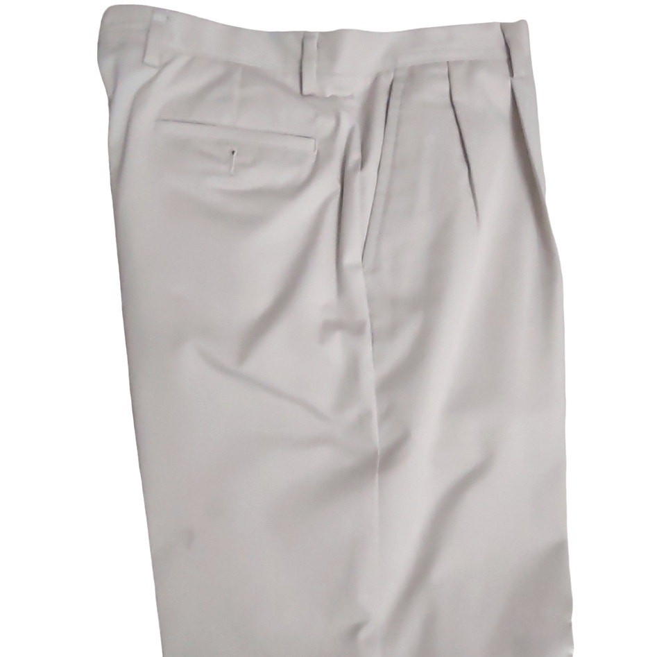 DOCKERS D3 Mens Classic Pleated Front Pants Size 36 Chinos Khaki Work Trousers