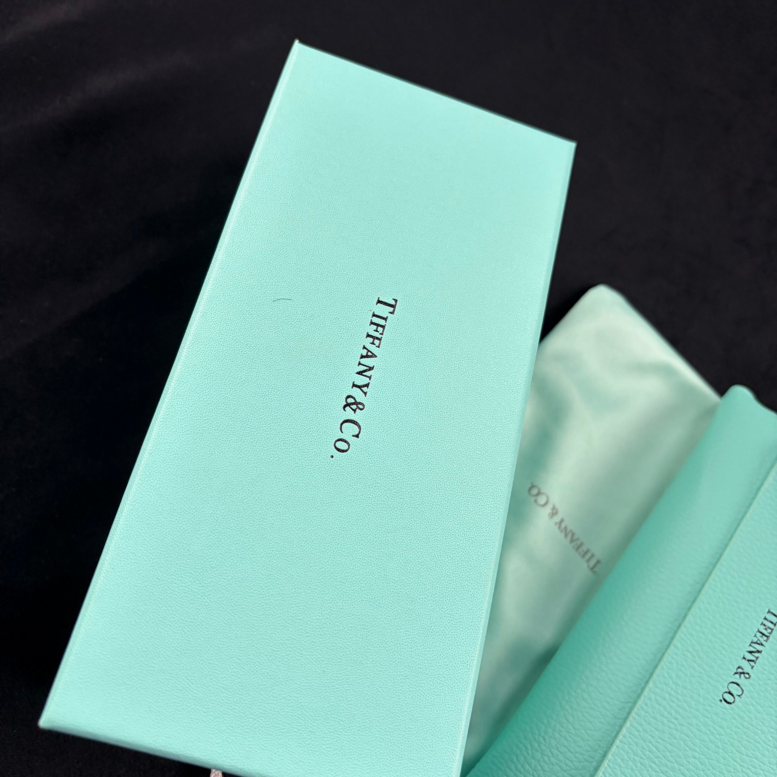 New In Box – Tiffany Black Square Sunglasses Elegant Women’s Shades