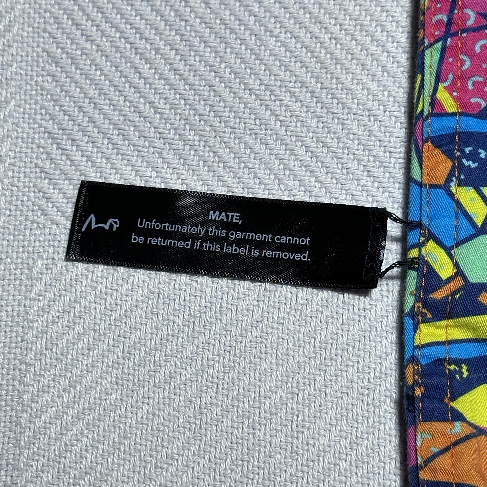 TradeMutt Work Shirt Mens 2XL Quilpie Shire Geometric Pattern Half Button Hi-Vis