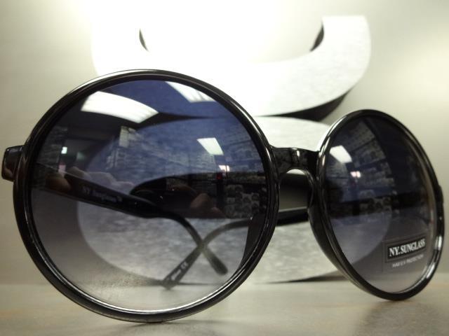 OVERSIZE EXAGGERATED VINTAGE RETRO Style SUN GLASSES Huge XL Round Fashion Frame