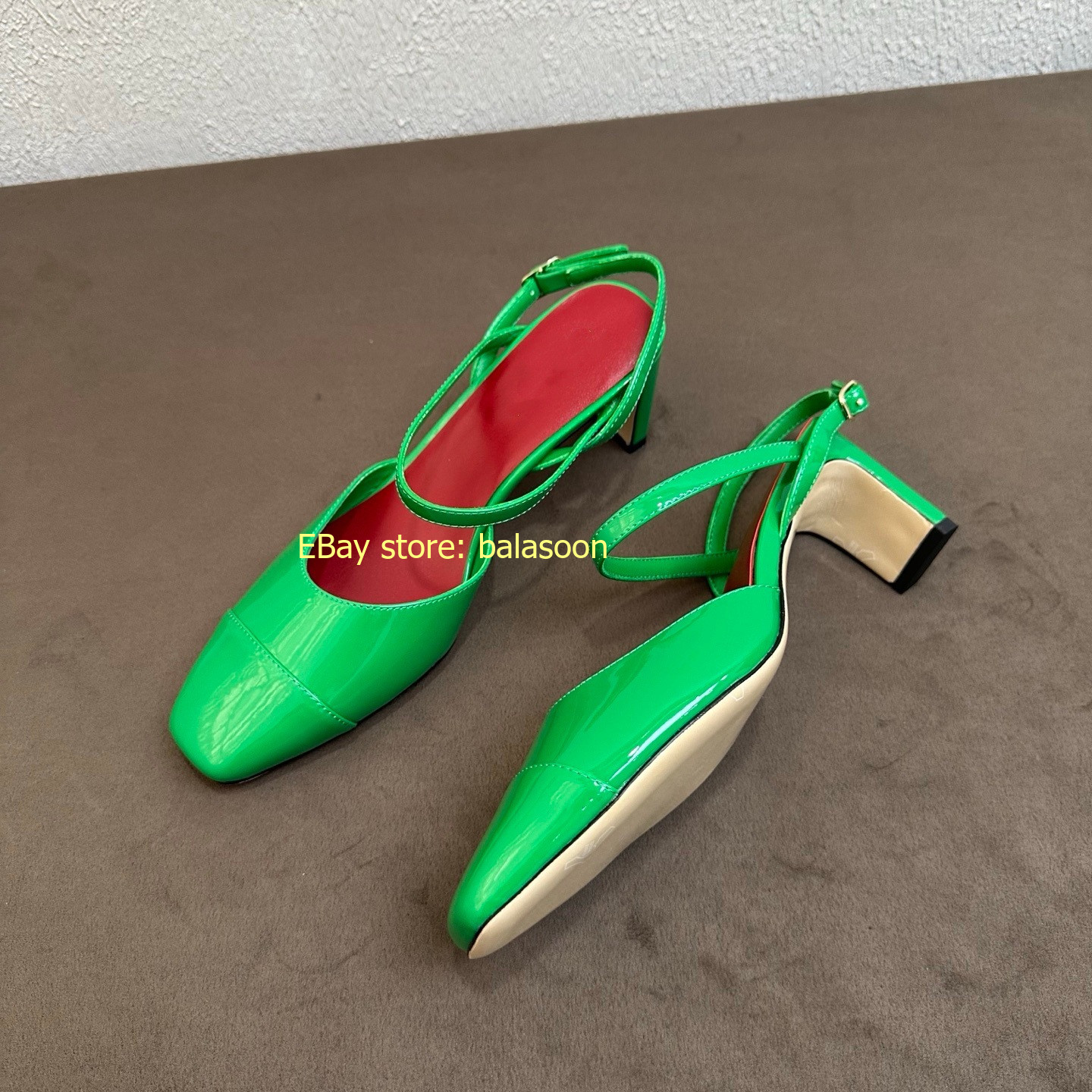 Summer 2026 Square Head Dopamine Mary Jane High-Heeled Sandals Thick-Heeled