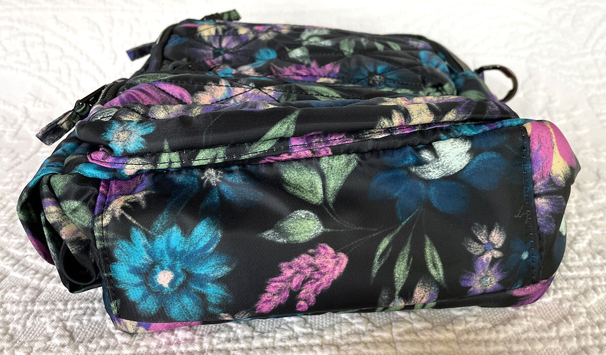 NWOT Lug Compass Floral Print Medium N/S Crossbody Bag