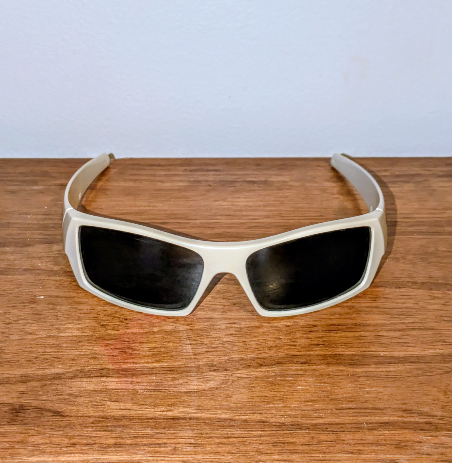 Standard Issue Desert Tan Oakley Gascan Sunglasses w/ Black Lens Green Emblem SI