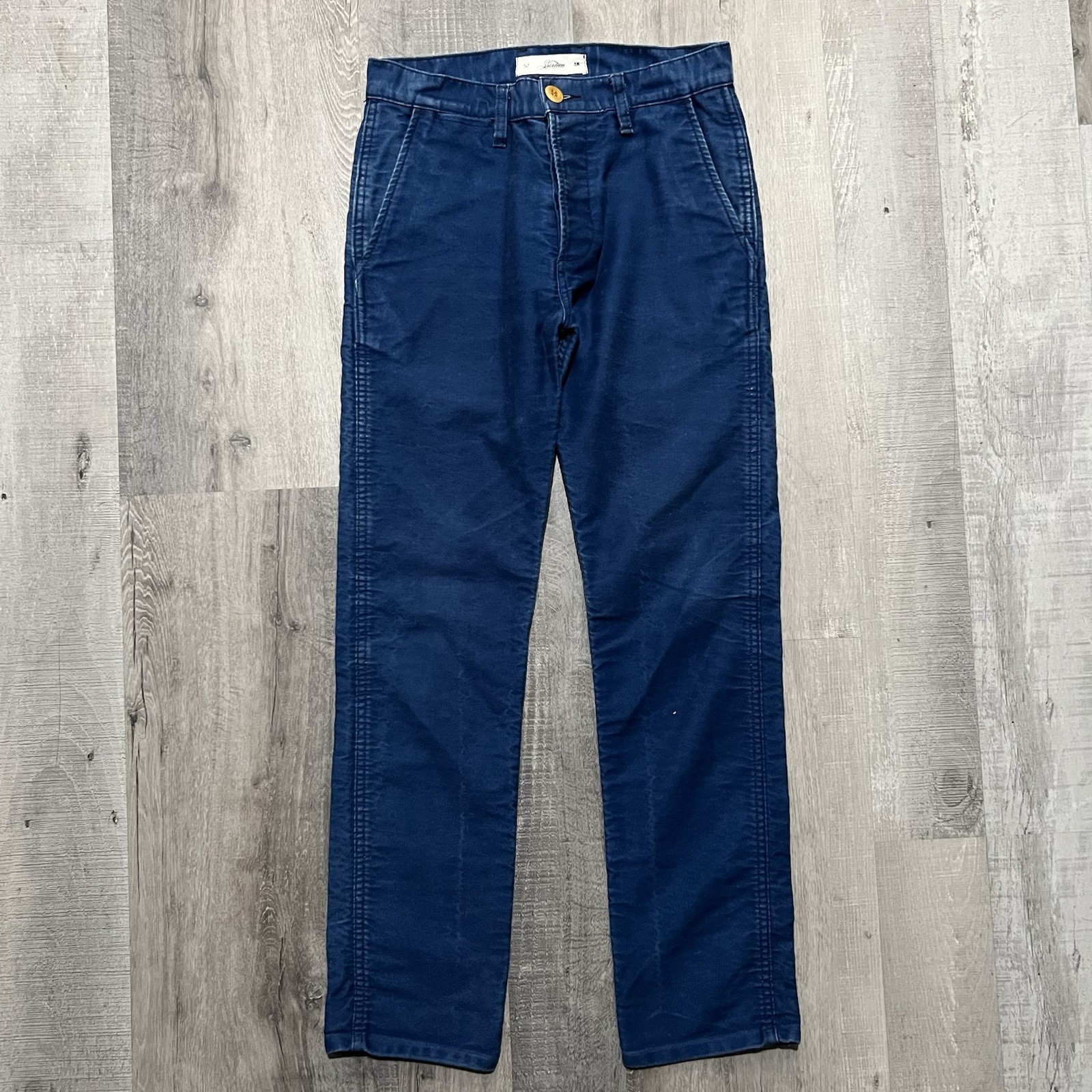 3sixteen Heavy Cotton Twill Chino Deep Navy Blue Indigo Washed Slim Fit Men’s 28