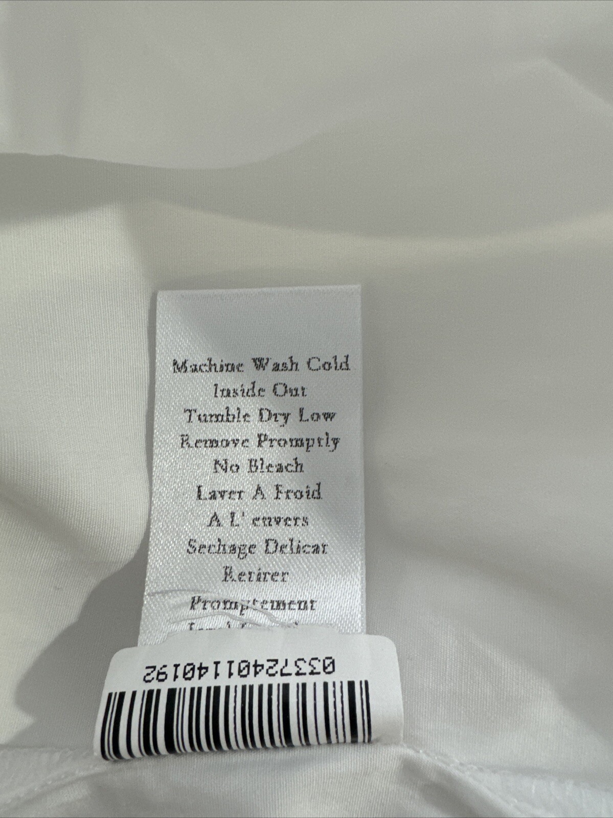 Frank & Eileen Italian Victoria Tuxedo Shirt Womens White SuperLuxe Sz S