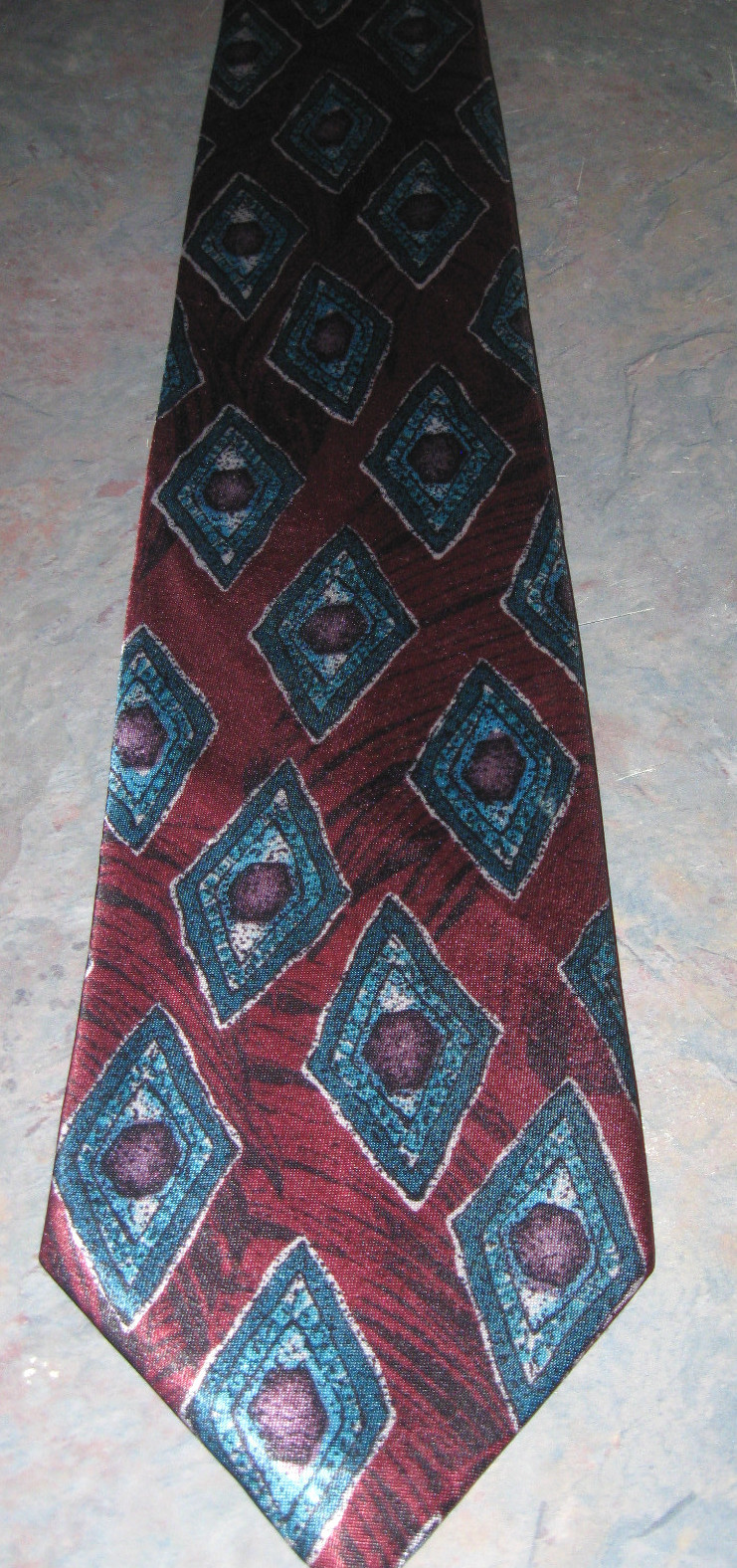 NEW!!! GEOMETRIC Classic (57″-60″) NECKTIE BY KETCH CLASSICS