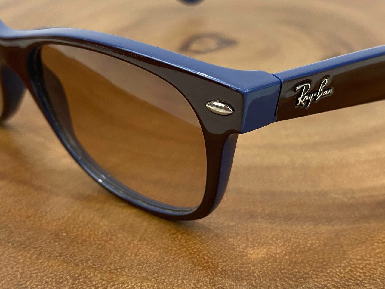 Ray Ban Sunglasses FRAME ONLY NEW WAYFARER RB 2132 874/51 Blue 55 18 mm Italy