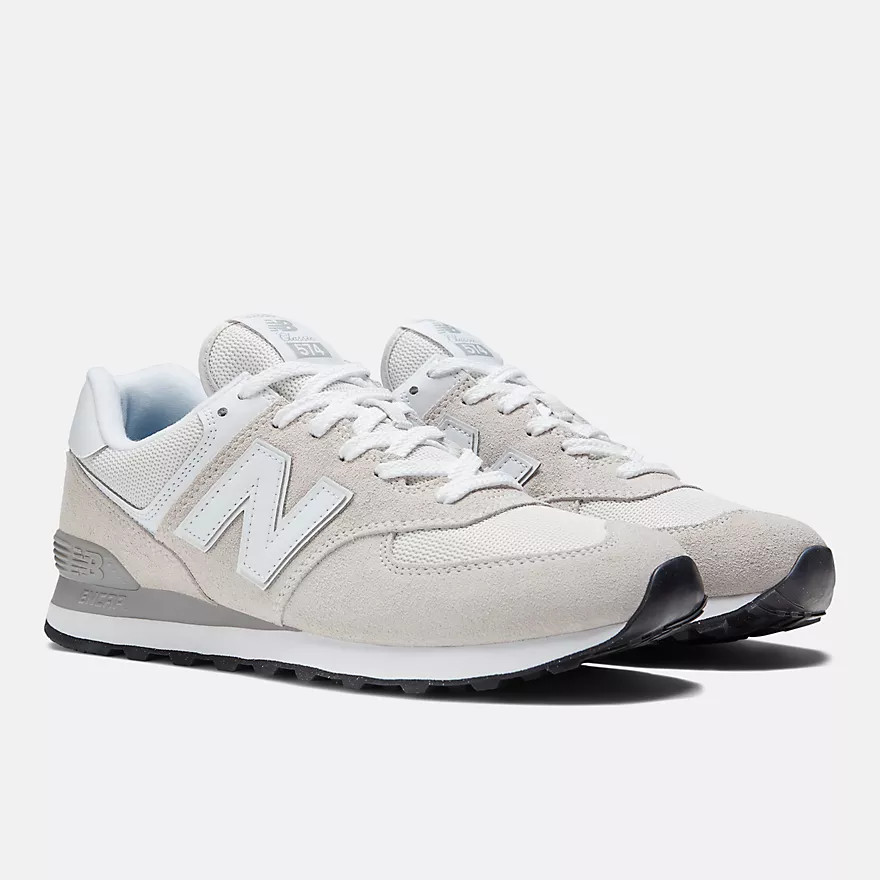 New Balance Men’s 574 Core Wide Sneaker ML574EVW Grey White