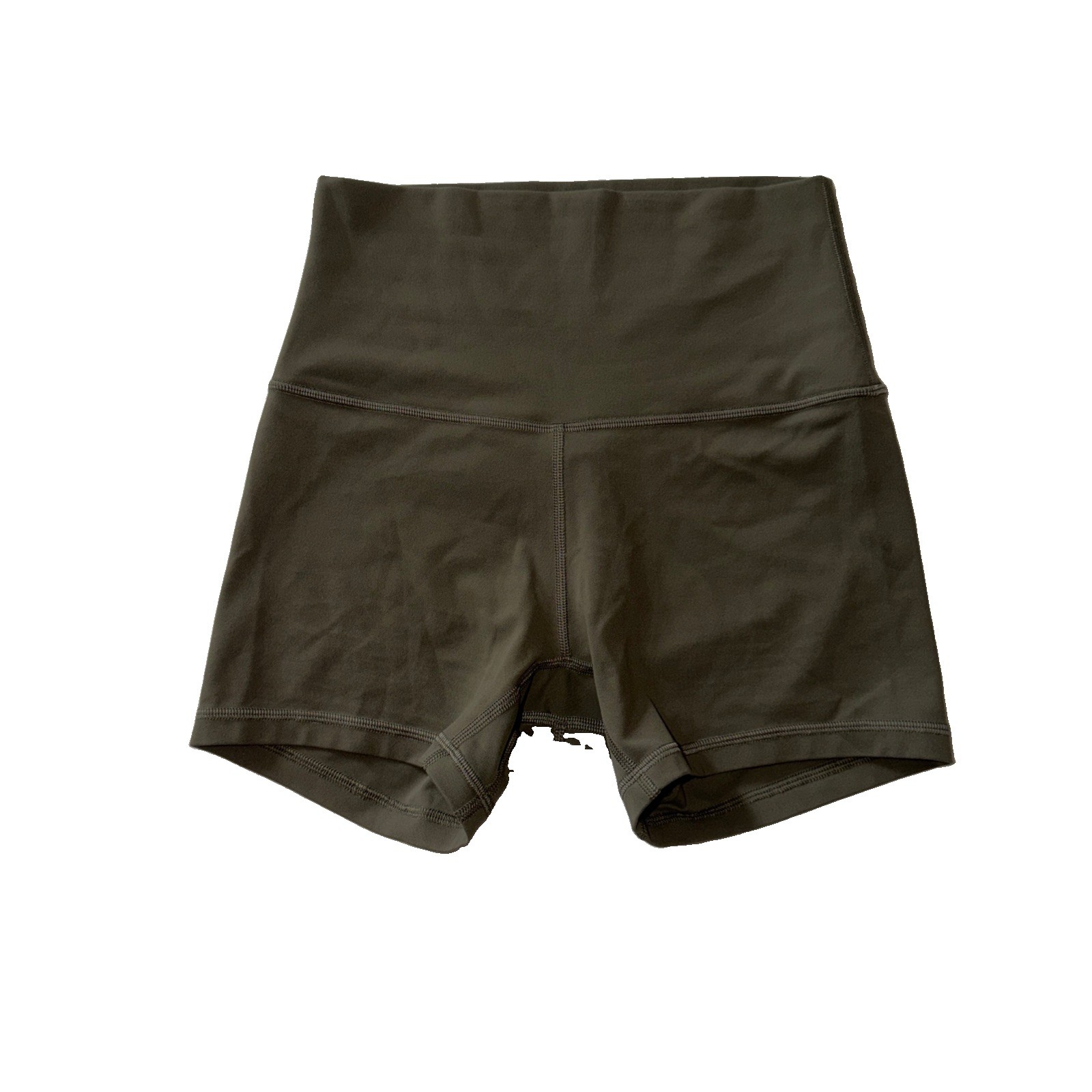 Womens lululemon green align shorts size4 (62926)