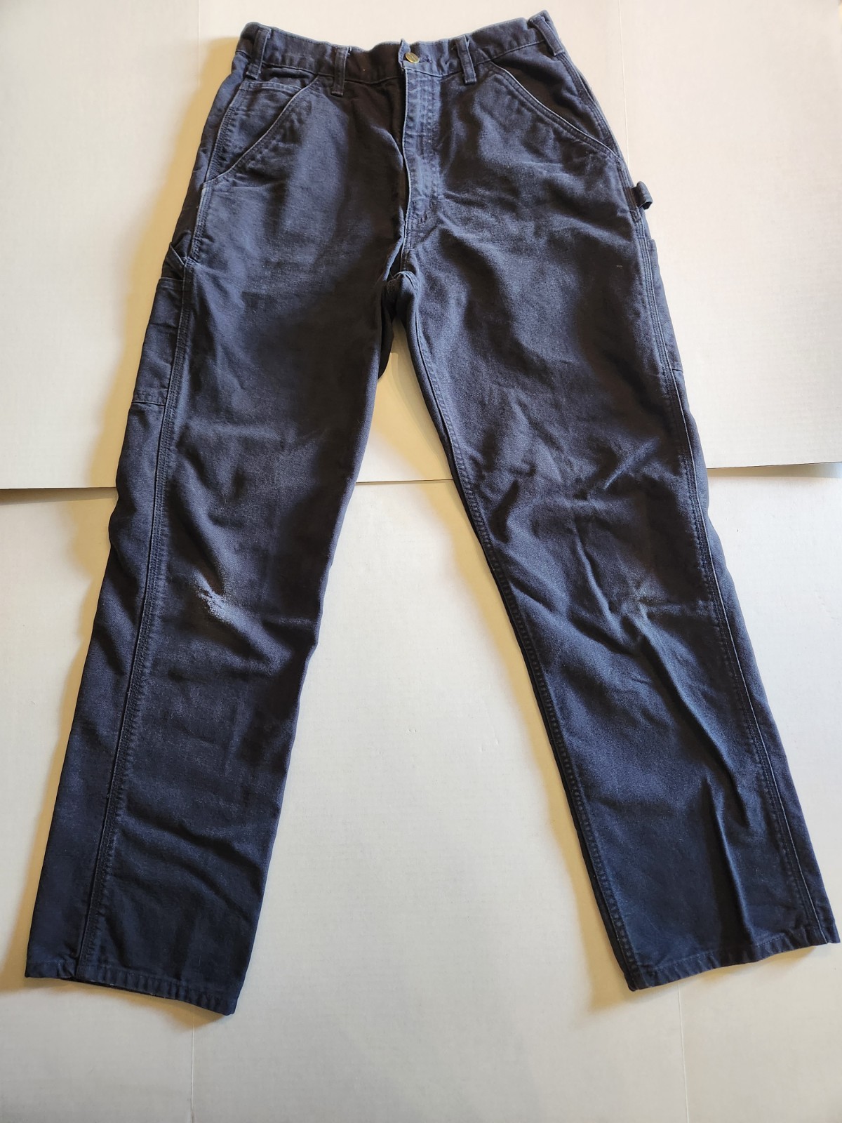 Carhartt B11 Men’s Loose Fit Washed Duck Utility Work Pants 32×34 Distressed