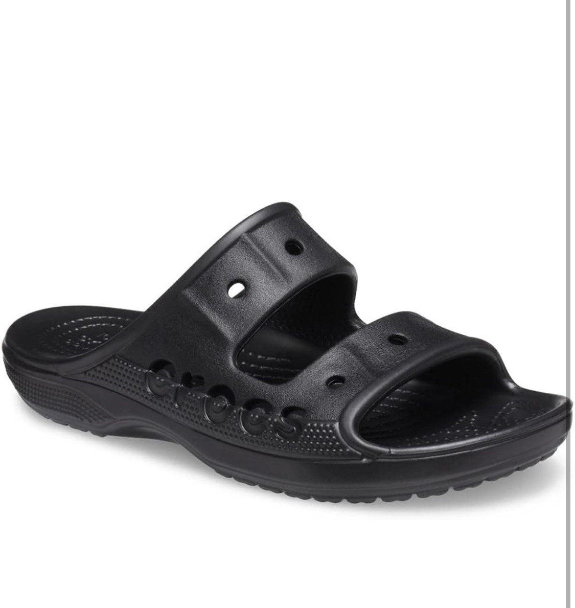 Crocs Sandals Unisex Size Us M7/W9 Black Baya Slide