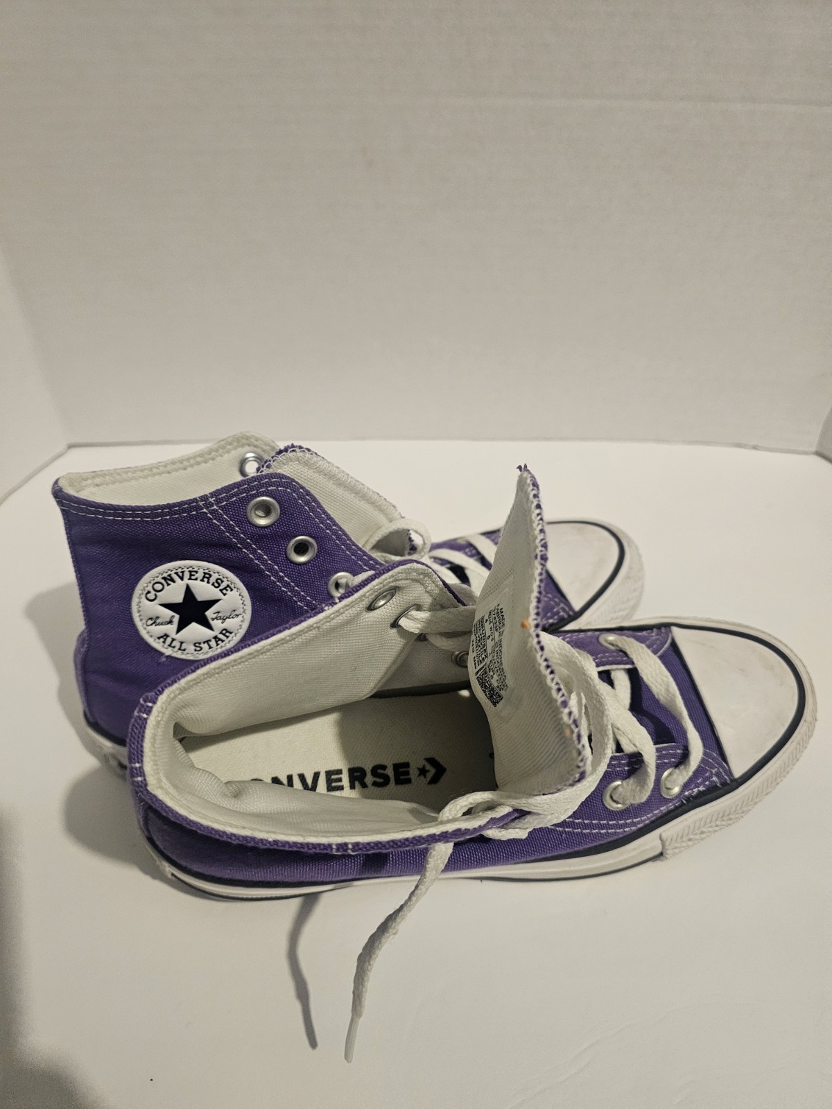 Converse Chuck Taylor All Star Hi Electric Purple 137833F Women 6 Excellent Cond
