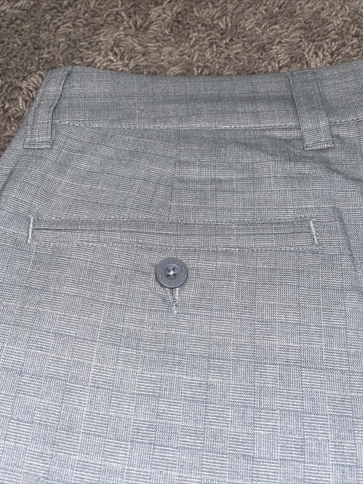 NWT Men’s O’Neill Walk Shorts Light Gray Size 32 Two Way Stretch