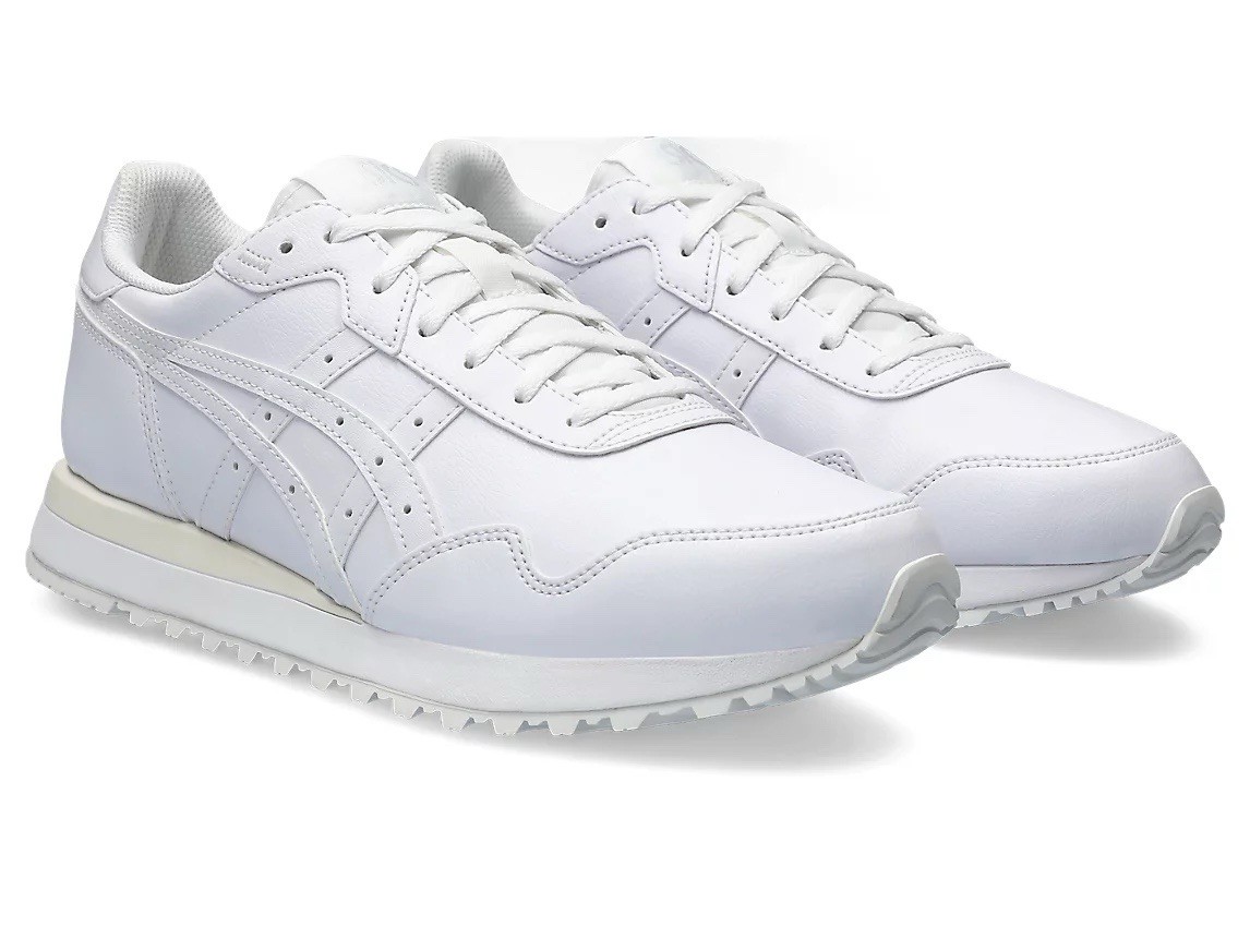 Men ASICS TIGER RUNNER II Lifestyle Sneakers Shoes White/White 1203A273-100
