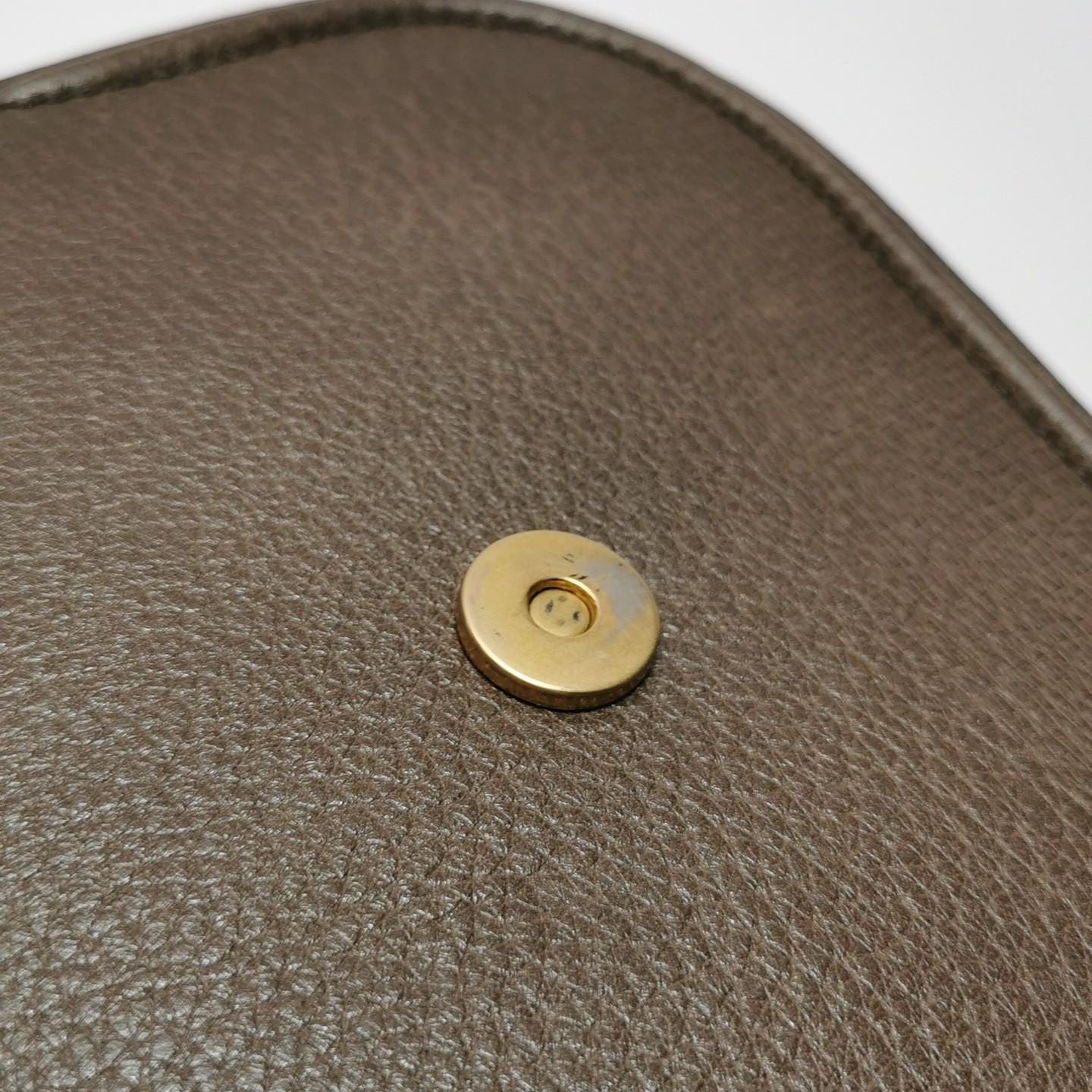 GUCCI Sherry Leather Shoulder Bag Totem Crystal Heart Brown 500756 Auth