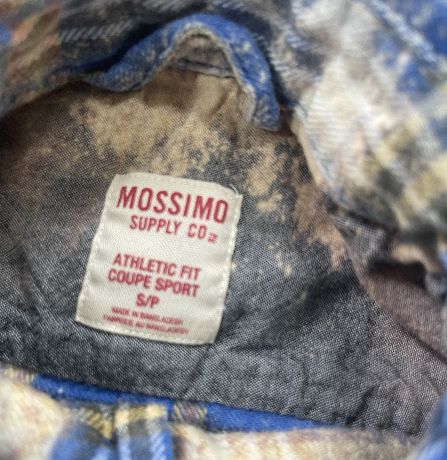 Upcycled Bleached Flannel Size small