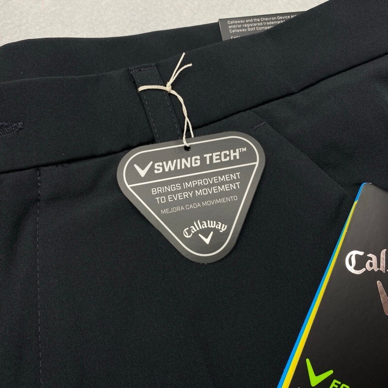 Callaway Men’s Black Golf Pants Size 34×32 with Swing Tech 10222