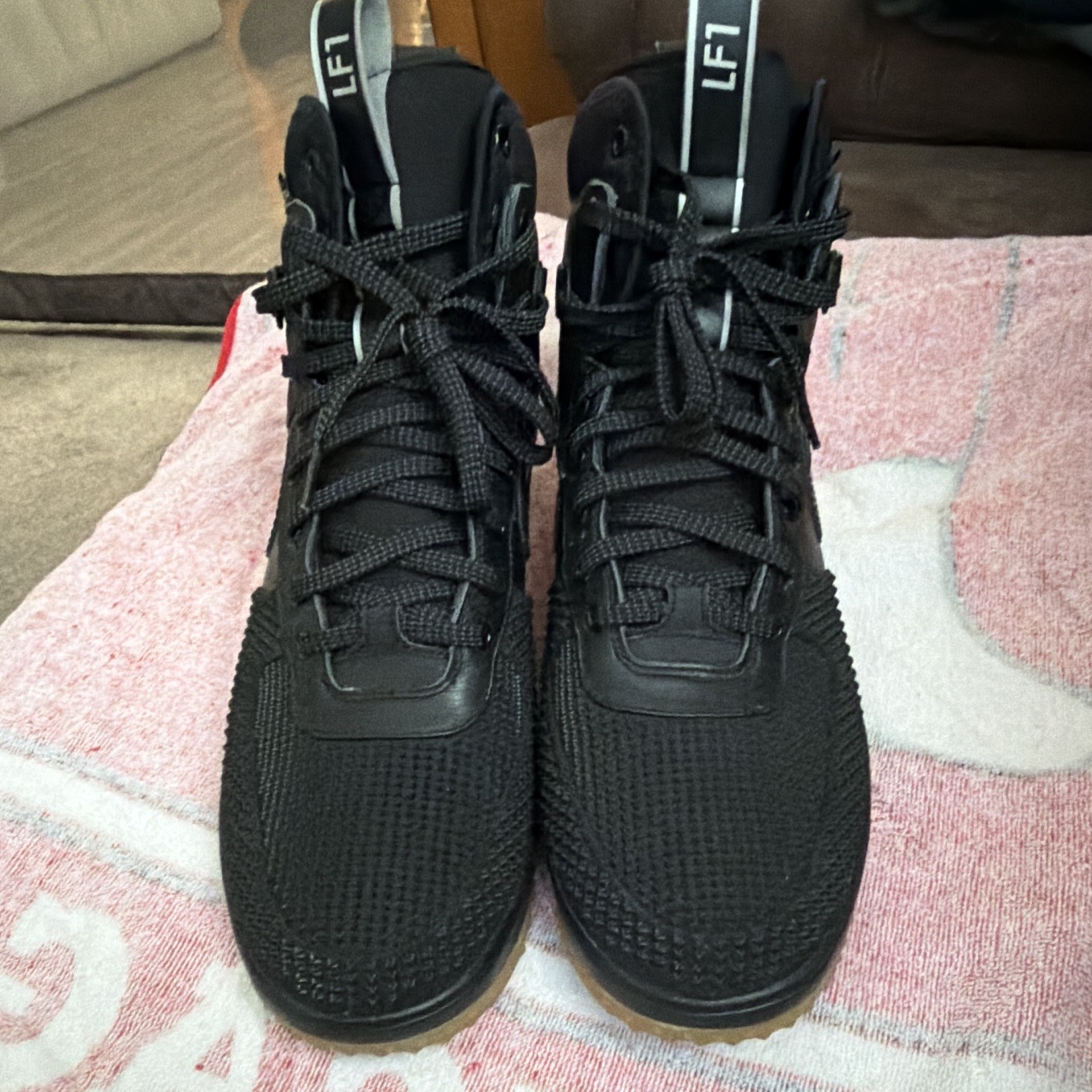 Nike Lunar Force 1 Duckboot Black Gum Lace-Up Rubber Sole 805899-003 2016