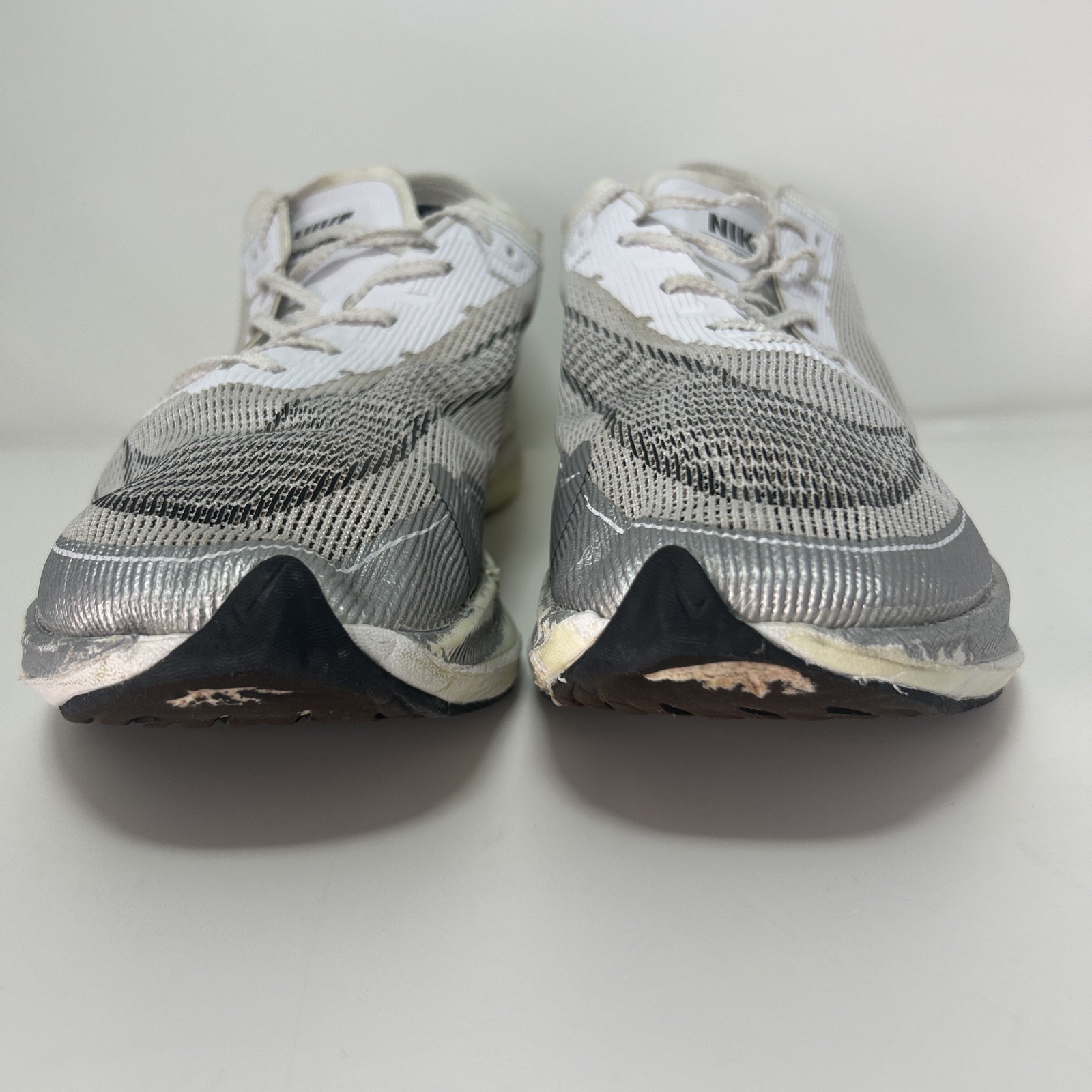 Nike ZoomX Vaporfly NEXT% Running Shoes Mens Size 11 White Racing CU4111-100