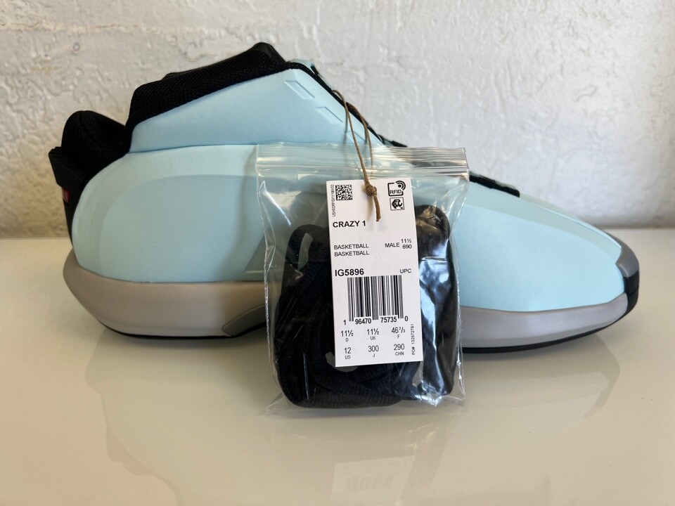 Adidas Crazy 1 Kobe Ice Blue IG5896 Men’s Shoes – Choose Size