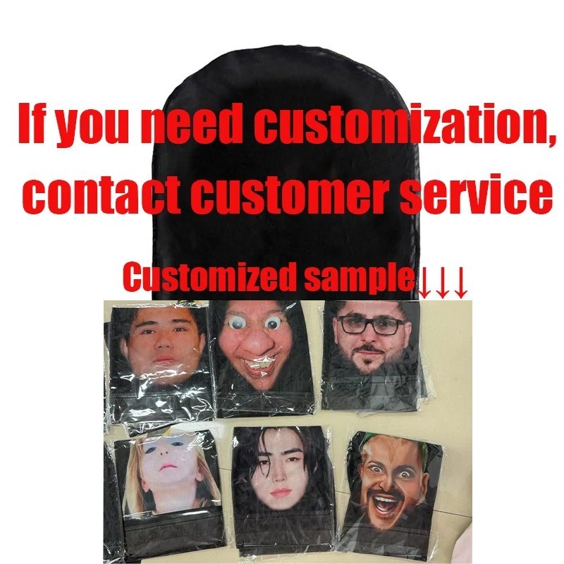 3D Celebrity Face Mask Funny Full Head Balaclava Cosplay Halloween Party Props