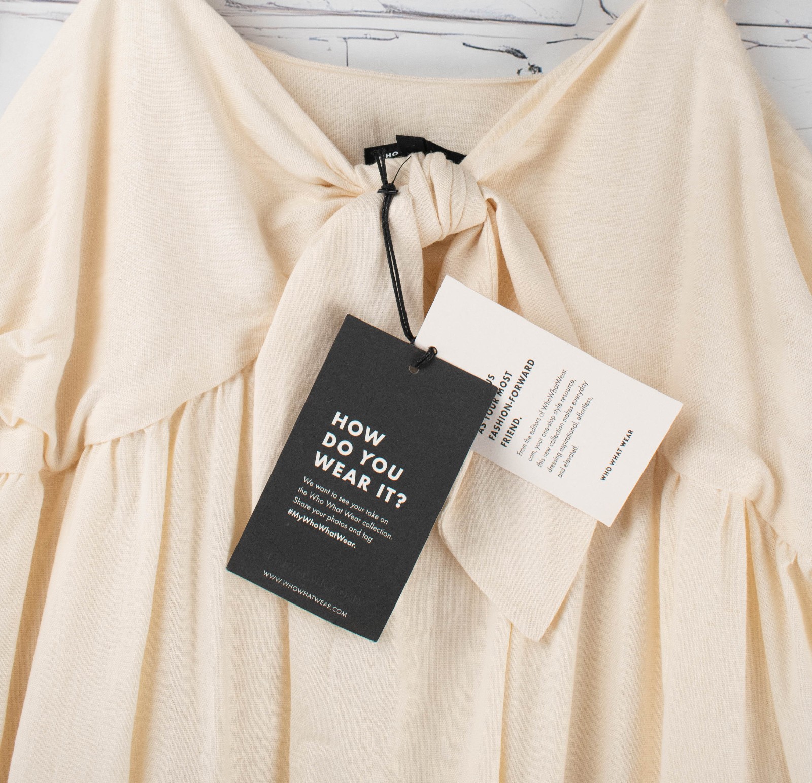 Retro High Waist Fit & Flare Strap Sleeveless Dress Front Chest Tie Women’s L
