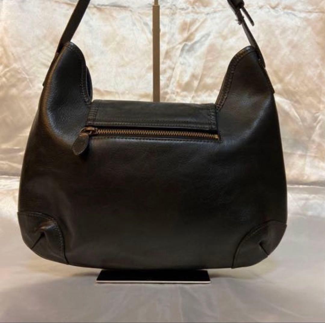 Paul Smith One Shoulder Bag Half Moon All Leather Black