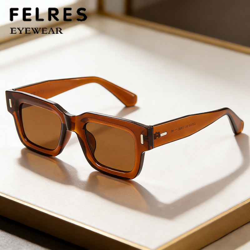 Men Square Tinted Reading Glasses Women Thick Frame Presbyopic Sunglasses +6.0