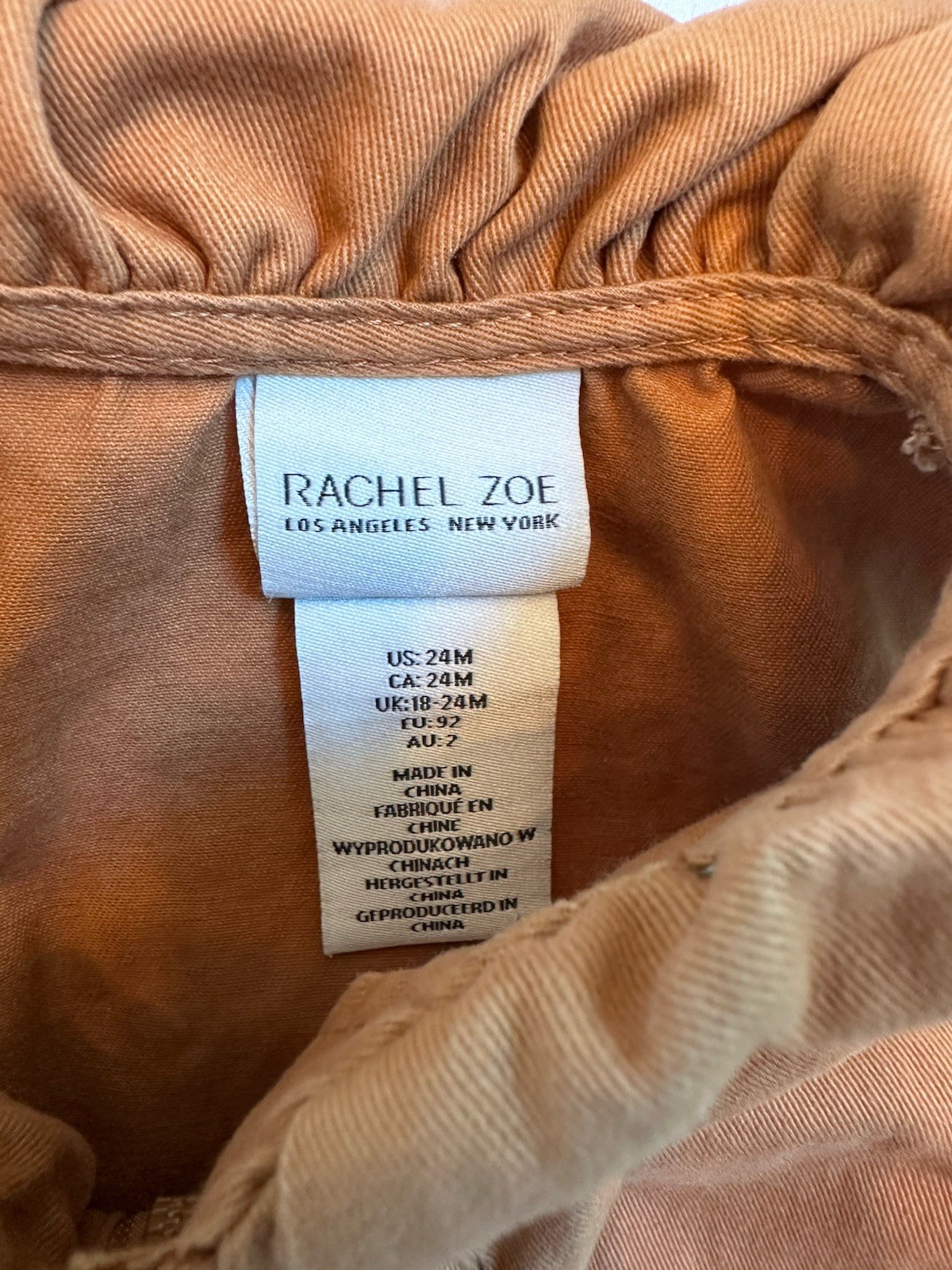 Rachel Zoe Los Angeles 24 Months Caramel Brown