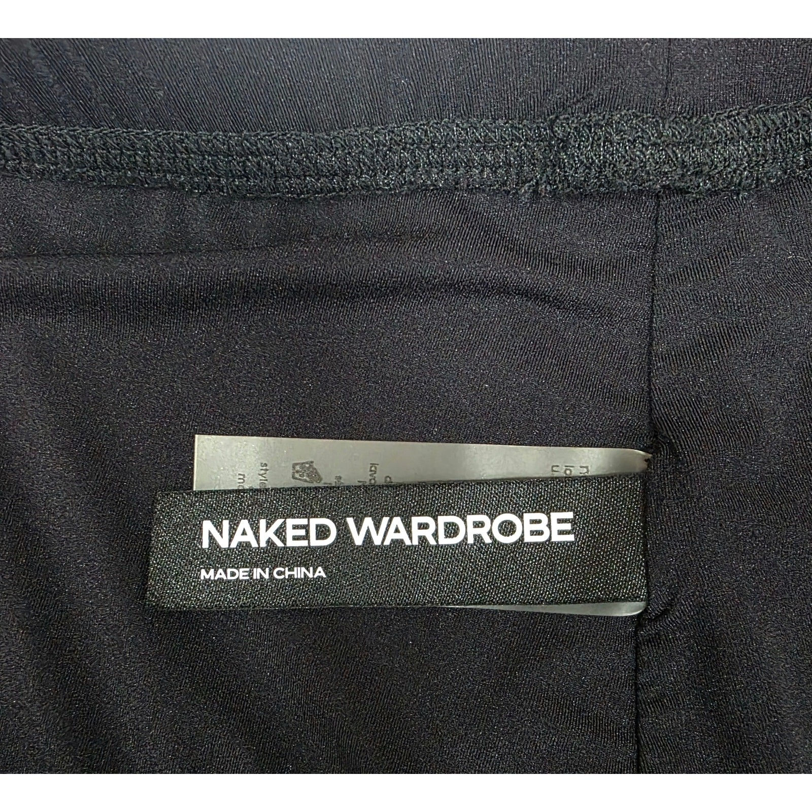 Naked Wardrobe Size L Black Footed Leggings