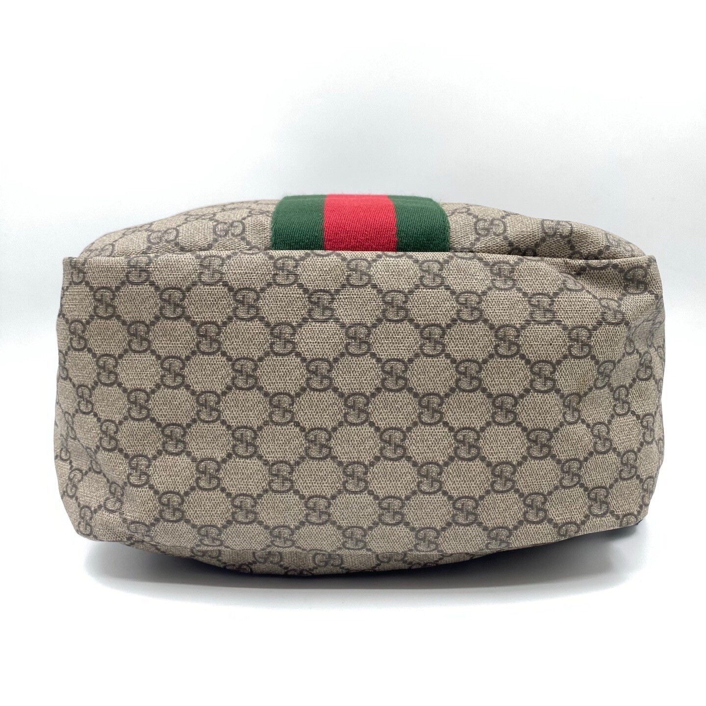 Gucci Sherry Ophidia GG Supreme Monogram Backpack Beige Canvas Web Black 051809