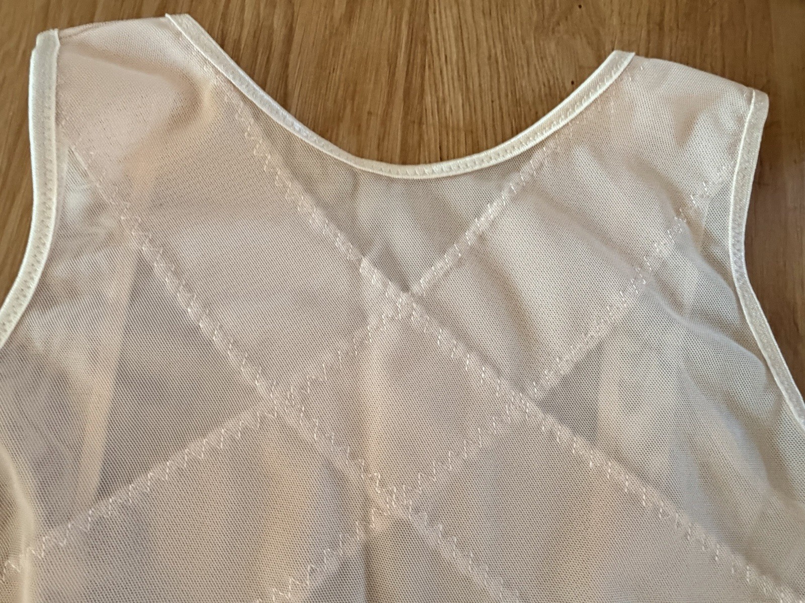 Kymar New Body Shaper Beige Open Bust Cami Firm Tummy Control Size L Large