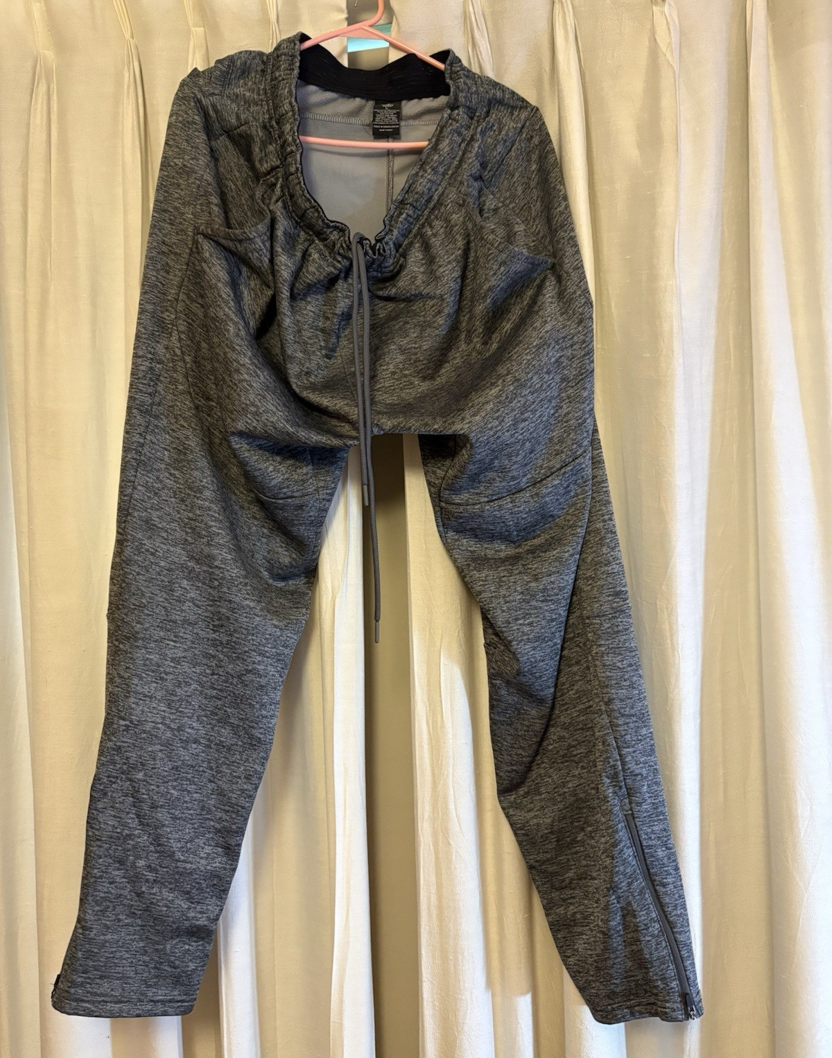 Heathered Gray Men’s Tech Fleece Sweatpants Size L Regular w/ Pockets