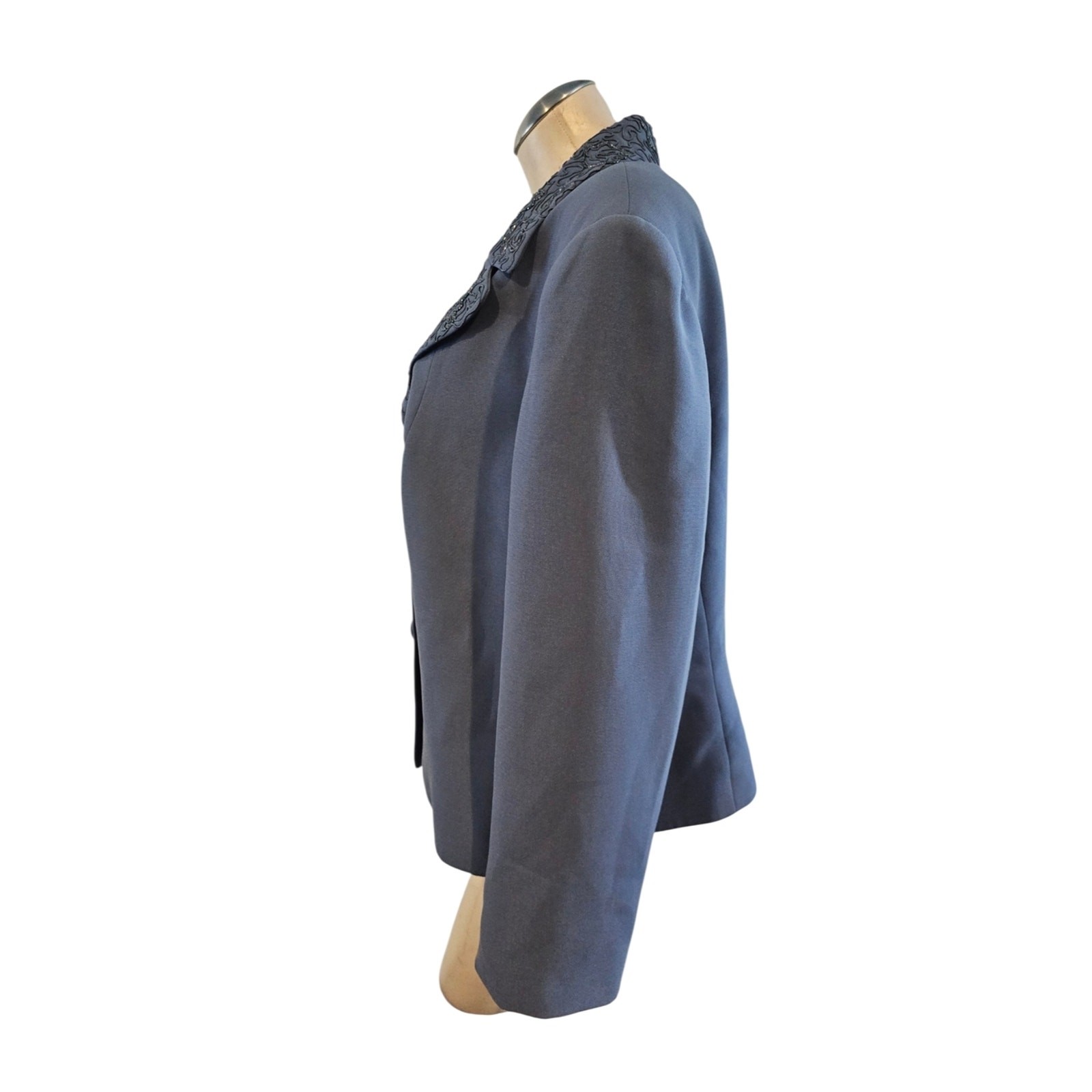 NWT Emily Size 18W Blue Embellished Blazer