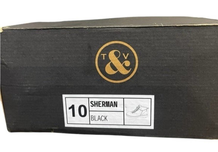 Thomas & Vine Sherman Leather Water Resistant Black Comfort Foam Boots sz 10 NIB