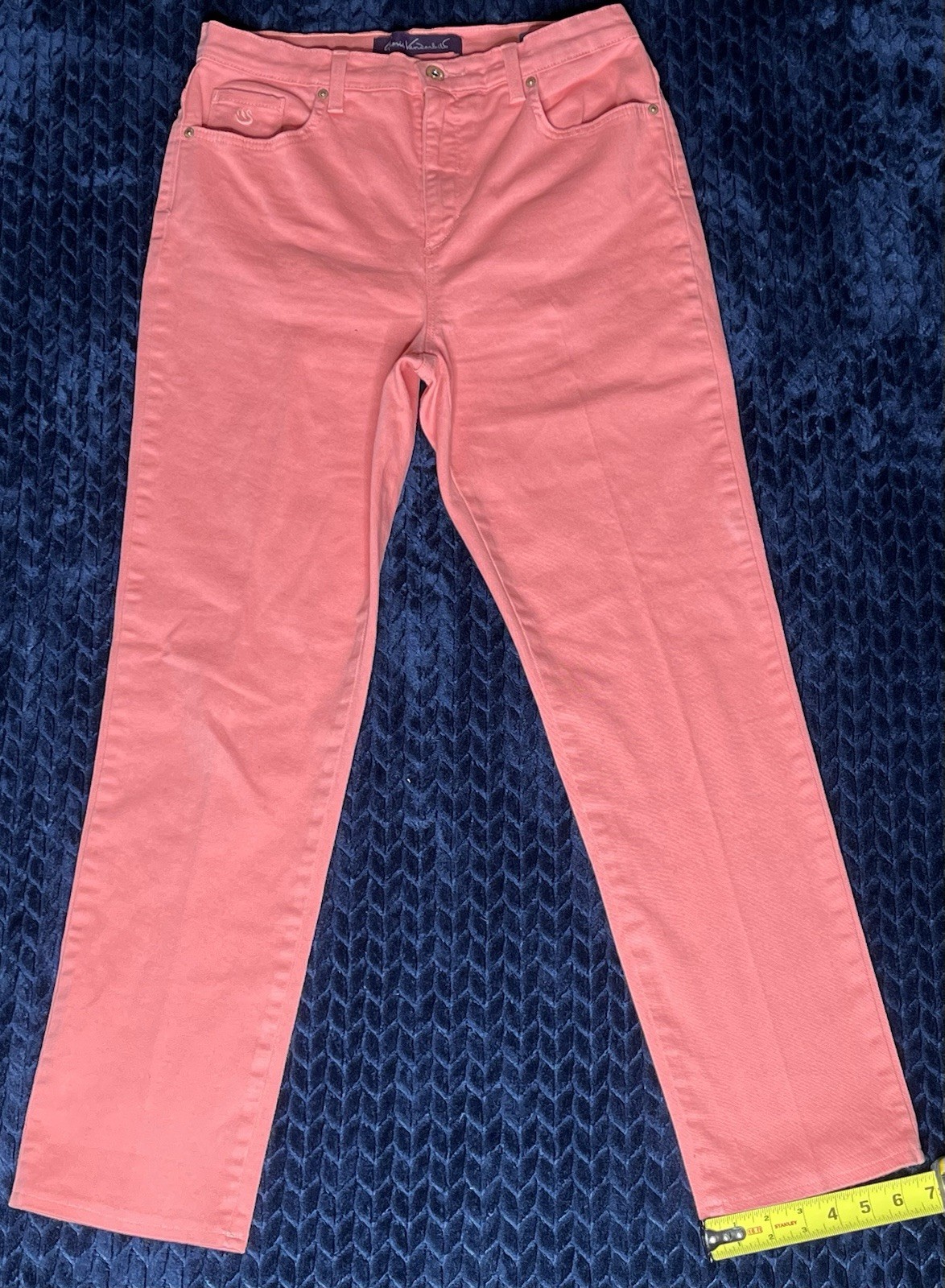 Gloria Vanderbilt Women’s Denim Jeans Amanda Size 10 Pink Made In Sri Lanka Used