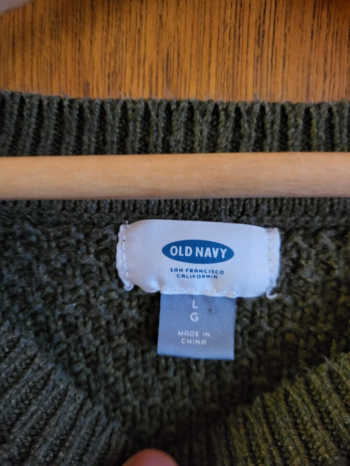 Old Navy Teal Green Cable Knit Soft Sweater Top Women’s Size Large Pre-owned GUC
