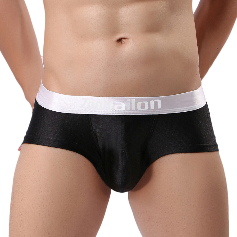 Zonbailon Men’s Underwear Boxer Briefs Show Big Pouch With Comfort Waistband