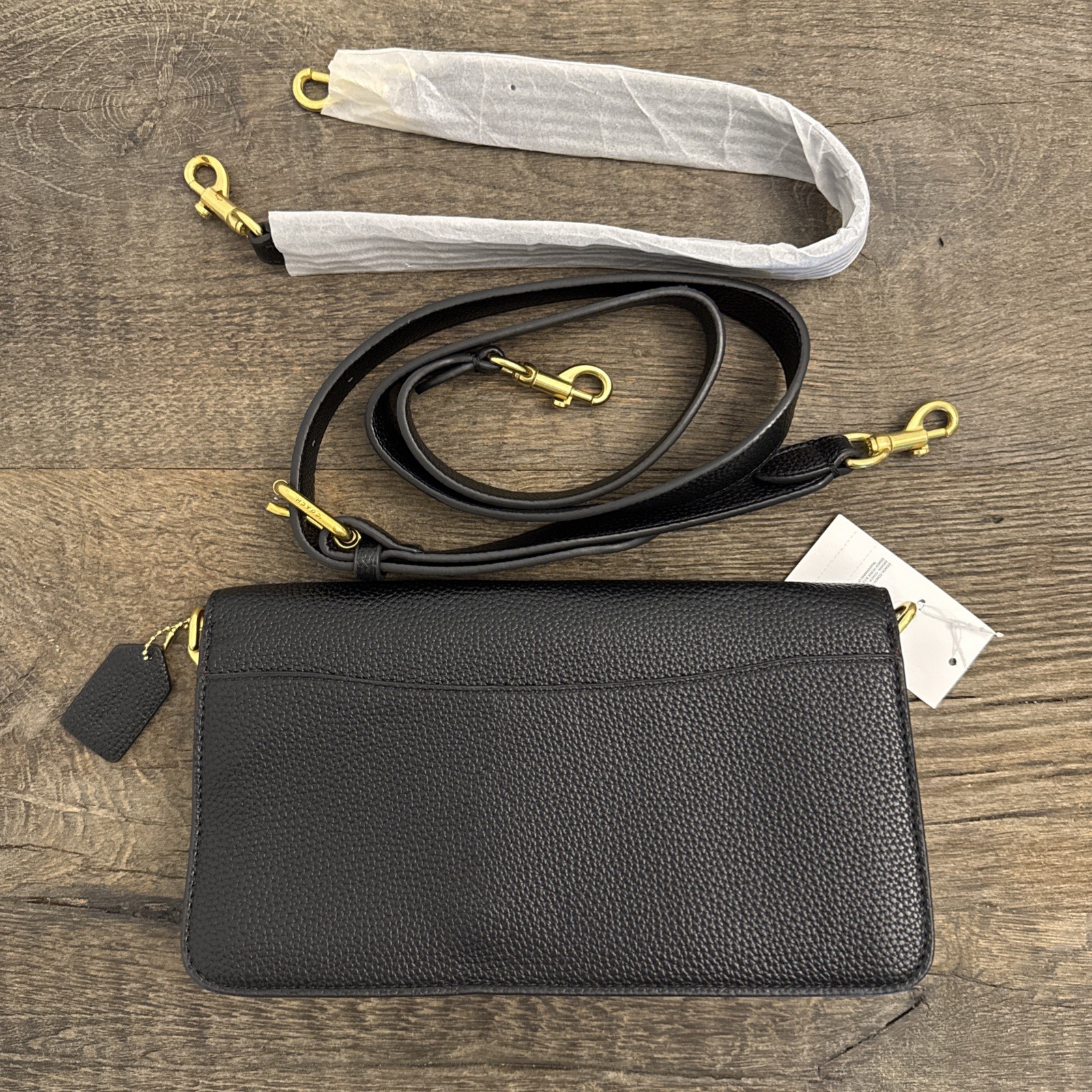 Coach Tabby 26 Shoulder Bag 2Way Crossbody Black Leather Outlet