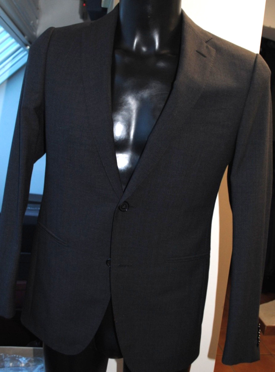 CARUSO TAILORING PARMA DRESS FRESH WOOL GREY WOOL 48 990.00 CART.7177L