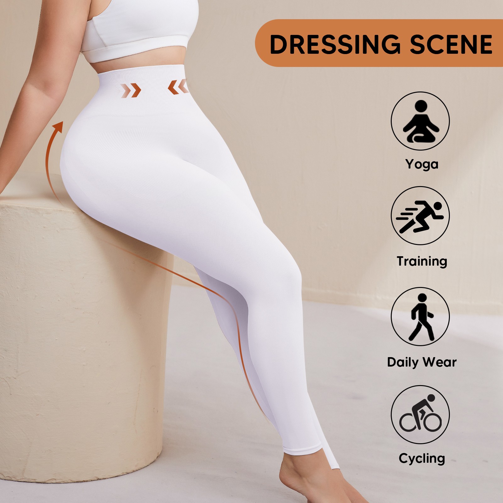 Plus Size Slimming Anti Cellulite Compression High Waist Leggings Leg Shaper