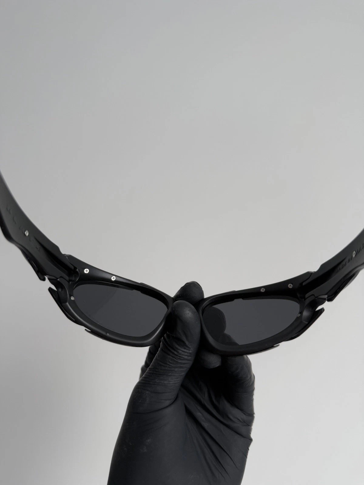 Vintage 90s Oakley Plate Triple Black Glasses Outdoor Polarized Y2K GorpCore